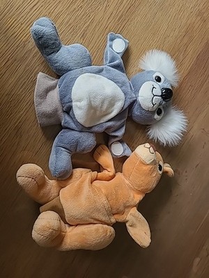Handpuppen Plüsch Koala und Kängeruh