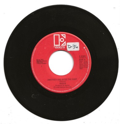 QUEEN ANOTHER ONE BITES/DON'T TRY SUICIDE ELEKTRA RED LABEL SINGLE FROM CANADA