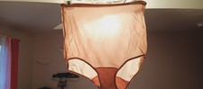 MAIDENFORM VINTAGE PANTIES sz 5 BEIGE PLAIN DESIGN BRUSHED COTTON GUSSET  A1-03
