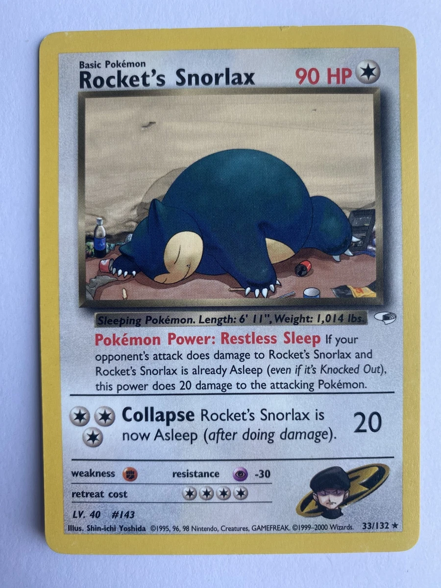 25+ Rocket's Snorlax 033/132 Gym Heroes for sale | Updated Oct 2026
