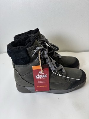 Women's Kodiak Pewter Size 7 Leather Boot Waterproof 3M Thinsulate