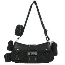 Christian Dior Black Trotter Street Chic Columbus Shoulder Bag 07-MA-1012 155025