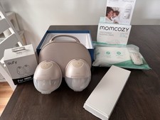 eufy S1/S1 Pro Double Electric Breast Pump Hands-Free Kit w/ Case  Nursing Pads