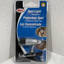 MINI White LED SPOT LIGHT  Clips Anywhere Soft Touch On/Off Switch BRAND NEW