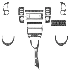 21Pcs Carbon Fiber Interior Set Cover Trims Kit For Porsche Boxster /996 1998-01
