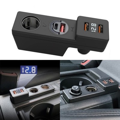 USB Car Charger Multi-protocol Fast Charge Fuse Circuit Protection For Golf 7