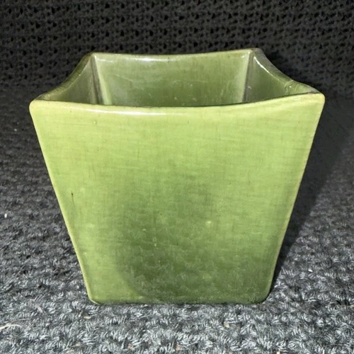 Haeger Green Square Ceramic Pottery Planter