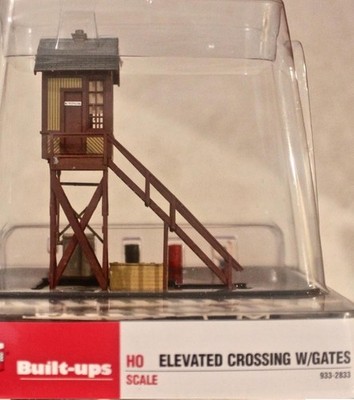 Walthers 933-2833 HO Scale Buil-Ups Elevated Crossing W/Gates