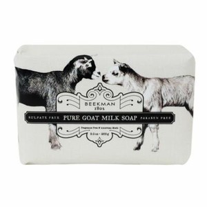 Beekman 1802 PURE Goat Milk Soap, 3.5 oz PALM SIZE, Fragrance-free Bar *NEW*