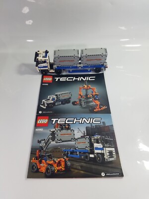 LEGO Technic 42062 Container Yard Semi Truck, Trailer and Containers Only