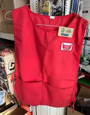 Child World Employee 1980s Worker Apron Smock Vest Shirt Name Tag Bag Lot Good