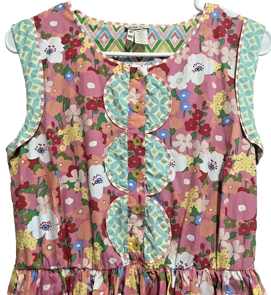 Matilda Jane Big Girl Medium Floral Sleeveless Fit & Flare Dress AD15123 Leah - Imagem 3 de 4