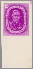 Laibach Mi.Nr. III purpur Vorlagedruck auf Kartonpapier, Fotobefund Brunel VP