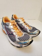 Mizuno Sneakers Women 7.5W Silver Orange Pink Wave Laser 2  Running Shoes