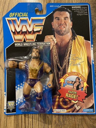 WWF WWE HASBRO RAZOR RAMON PURPLE FIGURE SERIES 10...