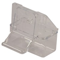 Duvo+ Kunststoffnapf 7X4X8Cm Transparent FüR VöGel Mit Haken, Hygienisch
