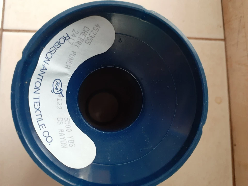 Embroidery Thread RA Cherry Punch Sewing 5500 Yd Large Spool Cone Vintage - Image 3 of 3