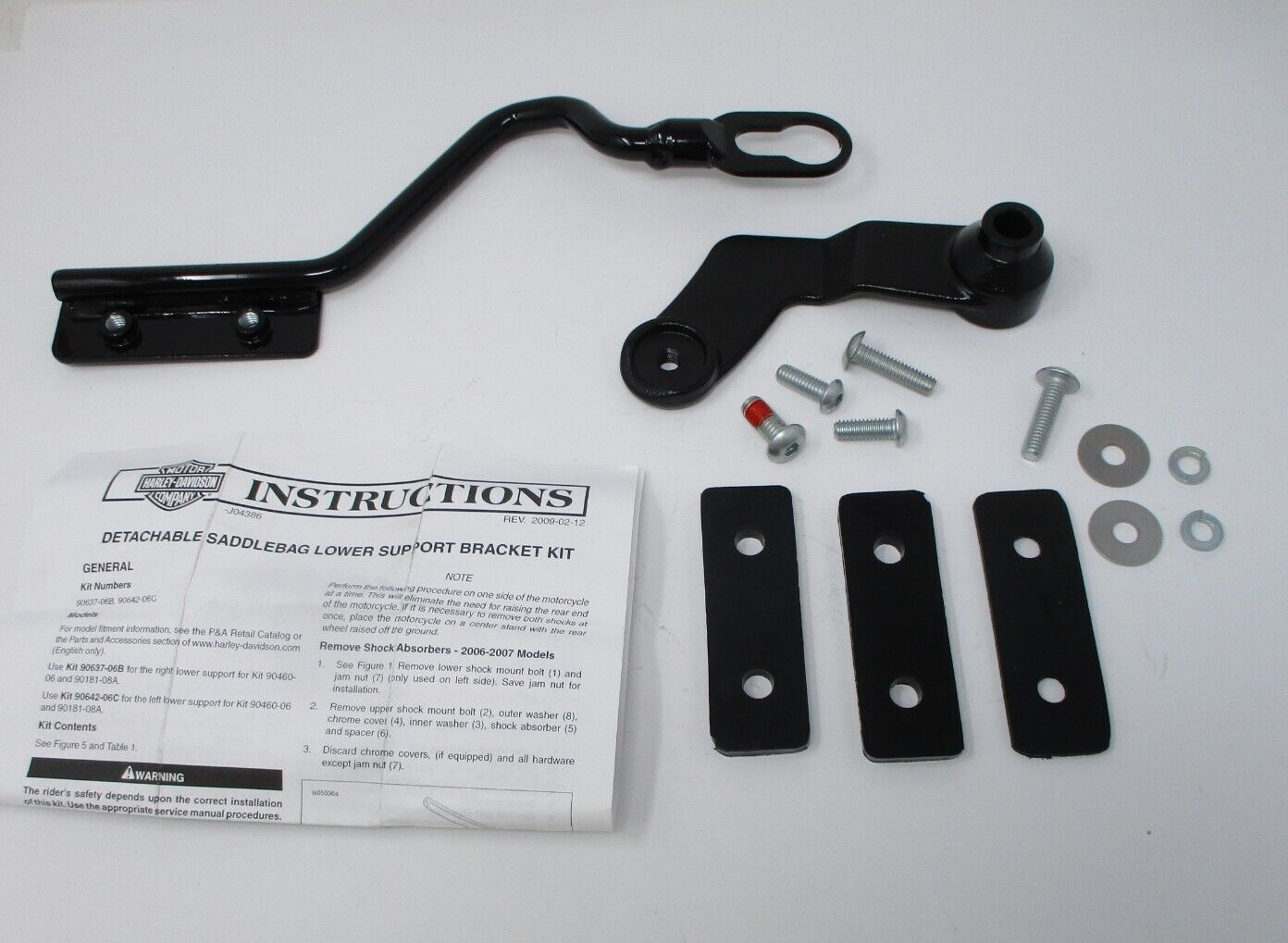 HarleyDavidson Saddlebag Lower Mounting Bracket LH 9064206C eBay