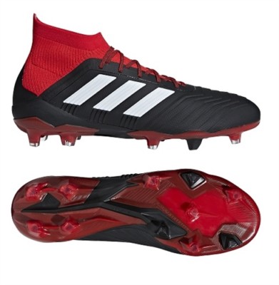 predator football boots red and black