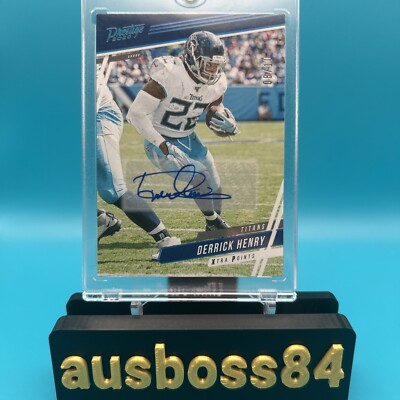 2020 Prestige Xtra Points Blue Derrick Henry AUTO 08/10 Titans Ravens  RB   