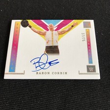 2023 Panini Impeccable Baron Corbin #EA-BCB Extravagance WWE Auto 37/75