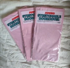 3X Jumbo Stretchable Bookcover, Washable/Reuse/Fabric, Fits 10.5'' X 11''