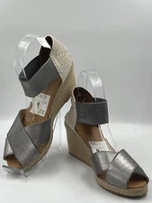 Andre Assous Womens Erika Pewter Espadrilles Size 9M  (1882217)