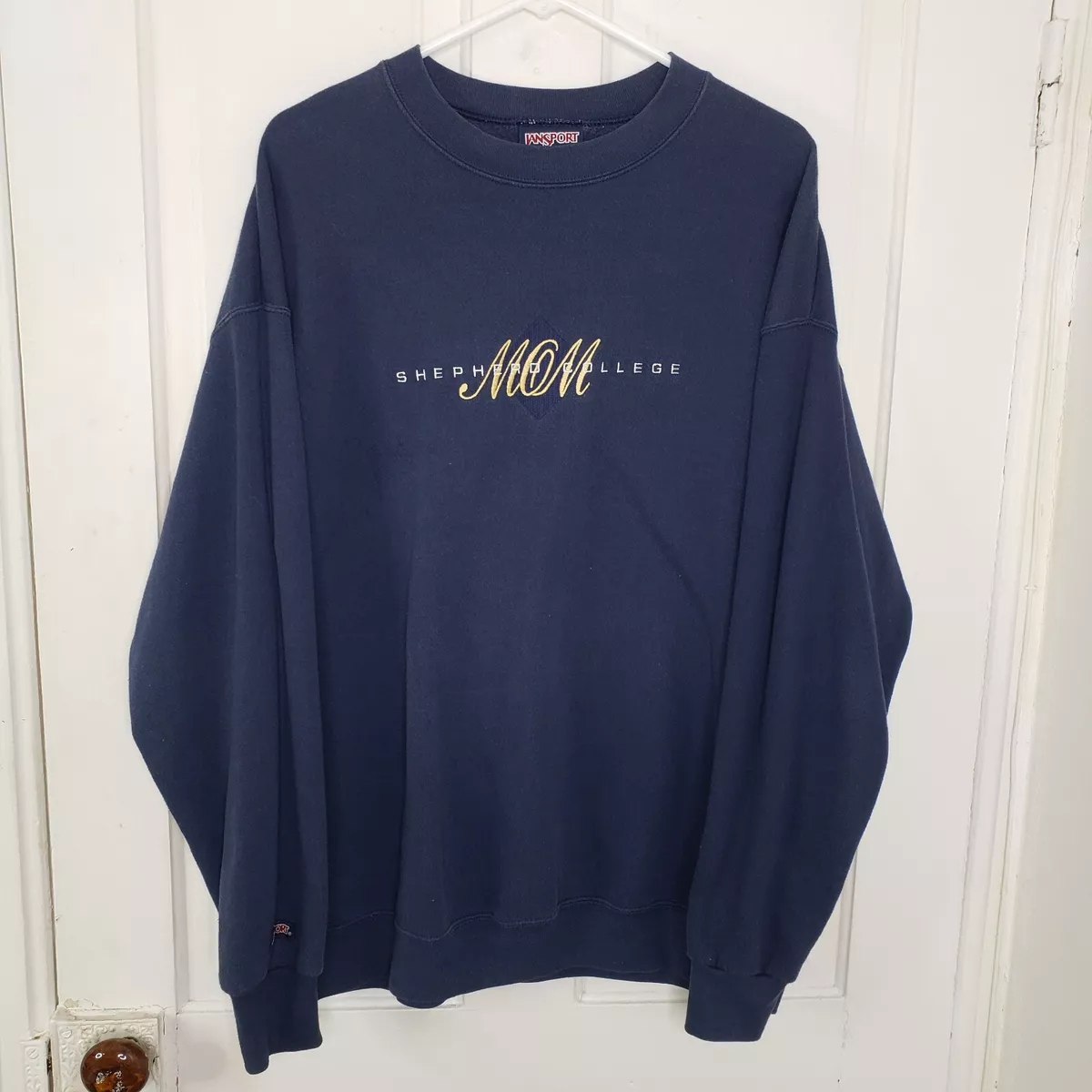Vintage Shepherd College Mom Crewneck Sweatshirt Adult XL Blue