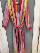 Saks Fifth Avenue  Vintage Stripe Bathrobe Size Med MCM 1960  s