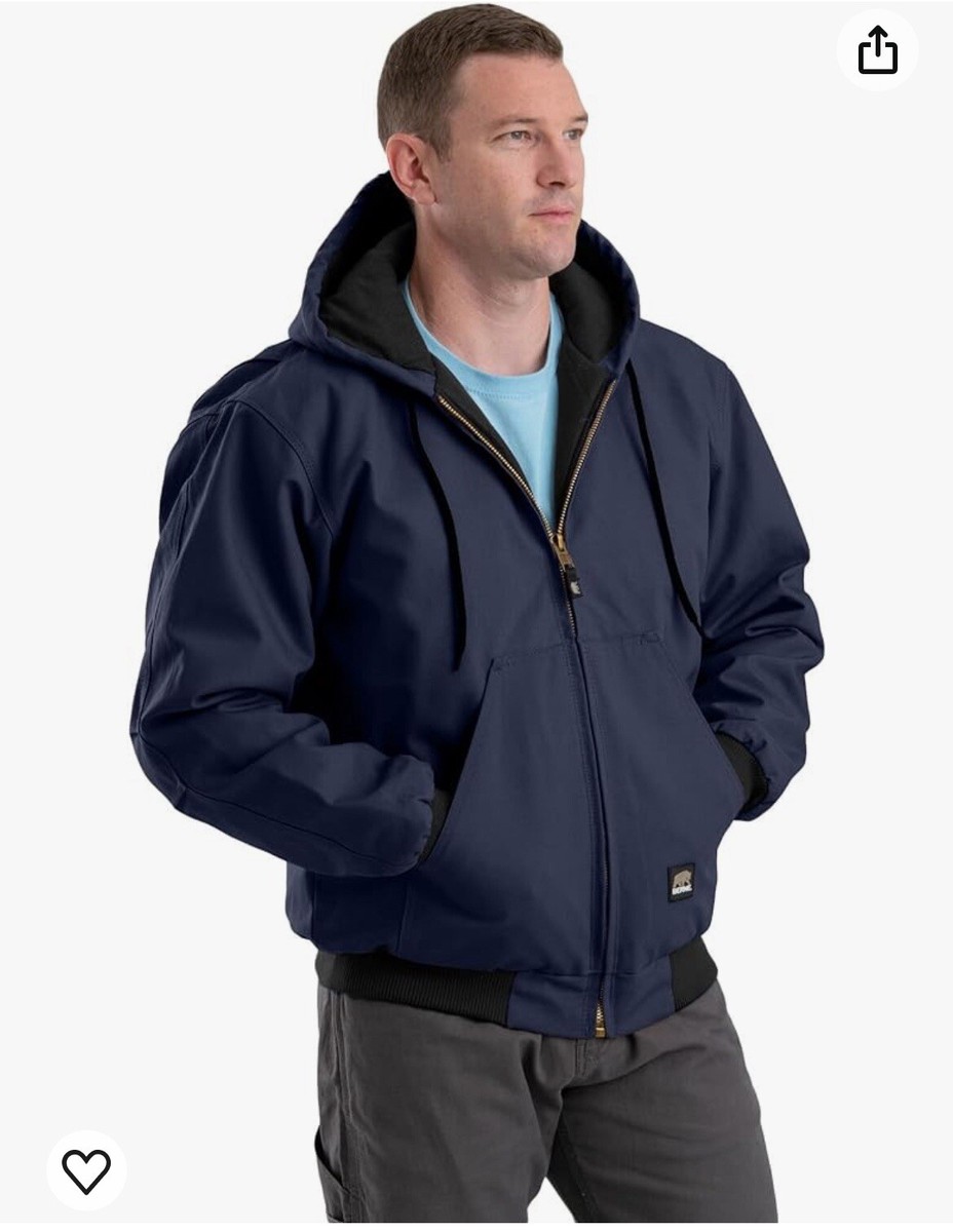 Berne Men's Heritage Duck Hooded Active Work Jacket | eBay