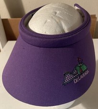 De Laveaga Purple Golf Hat Visor USA Made Texace