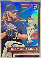 2022 Panini Donruss Diamond Kings Purple Holo Corbin Burnes Milwaukee Brewers
