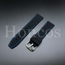 22MM RUBBER WATCH BAND STRAP FITS FOR SEIKO SKX007 SKX009 SKX175 SKX176 B/BL