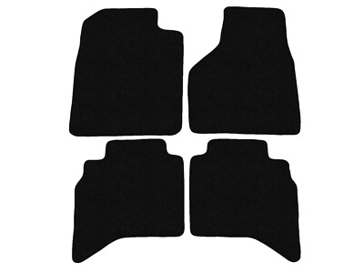 Schwarz Fußmatten Velour für Dodge RAM 2500, 3500 III Double Cab 2001-2009 Autot