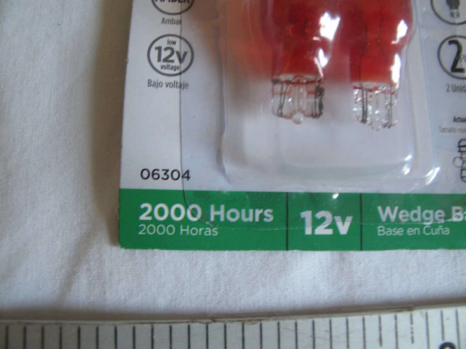 (2) NEW Westinghouse 4w T5 Wedge Base AMBER Landscape Bulbs Low Voltage 12v - Image 4 of 4