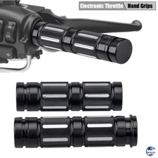 1" Electronic Throttle Hand Grips Handle Bar Fit For Harley Touring 2008-2023