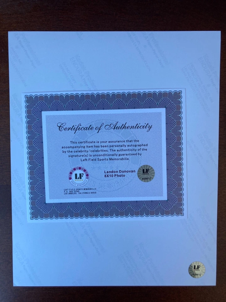兰登·多诺万签名亲笔签名 8 X 10 签名照片 正品证书 洛杉矶银河队 美国 — 第 2/2 张图片