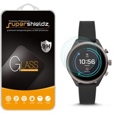 2X Supershieldz Tempered Glass Screen Protector for Fossil Sport Smartwatch 43mm