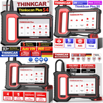 THINKCAR OBD2 Diagnosegerät Auto Scanner KFZ Auslesegerät ABS SRS ECM TCM S4-S7