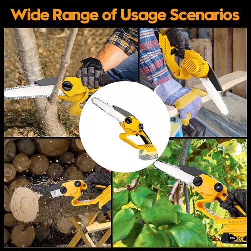 Cordless Chainsaw for DeWALT 20V Max Battery 6-Inch Hand-held Mini Pruning Saw - Picture 4 of 12
