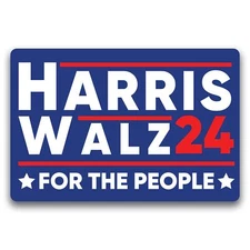 Magnet Me Up Kamala Harris Waltz 2024 Election Magnet, for The People, 4x6 inch