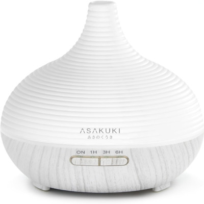 ASAKUKI 300ml ätherisches Öl Diffusor, Premium 5 in 1 Ultraschall Aromatherapie Sc
