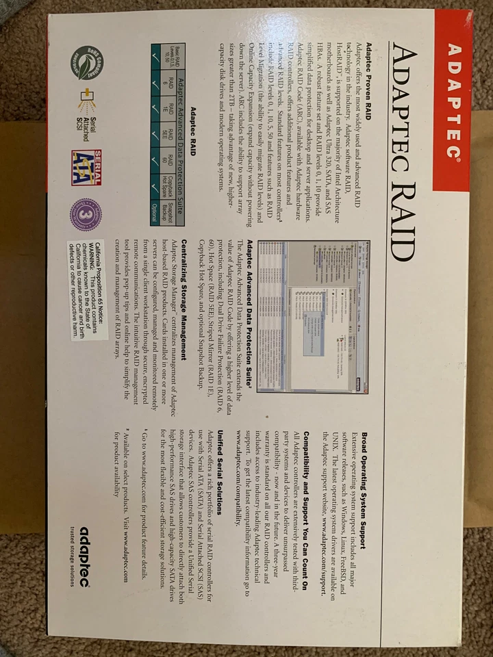 Adaptec AAR-1430SA 4-Port SATA RAID Controller Adapter Card PCI-e 2240900-R - Image 2 of 4