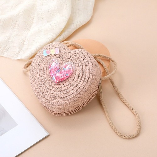 Love-heart Crossbody Bag Cute Beach Bag Shoulder Bags for Children - Picture 9 of 15