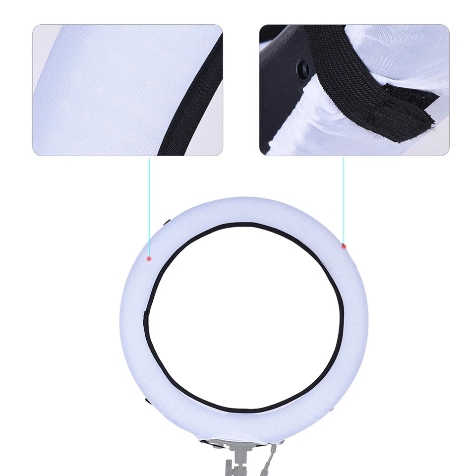 18"/45CM Macro Ring Video Light Flash Speedlite Softbox Diffuser Reflector E6J1 - Image 4 of 4