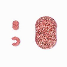 50 Copper Plated Stardust Crimp Bead Covers 5MM