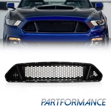 For Ford Mustang 2018-2022 Front Upper Grille Mesh Grill Honeycomb Matte Black