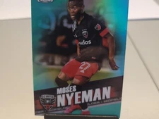 2022 Topps Chrome MLS Aqua Lava Refractor #92 Moses Nyeman /299 DVS 371