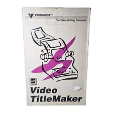 Videonics Video Titlemaker Digital Video Vintage TM-1 NTSC w/Power Cord Untested
