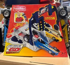 New Rare! Mattel Fisher Price Shake n Go Dragsters Racing Cars SET 2007
